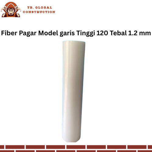 Fiber Pagar Putih Garis Lebar 120cm / Fiber Pagar Putih Garis Lebar 1.2M