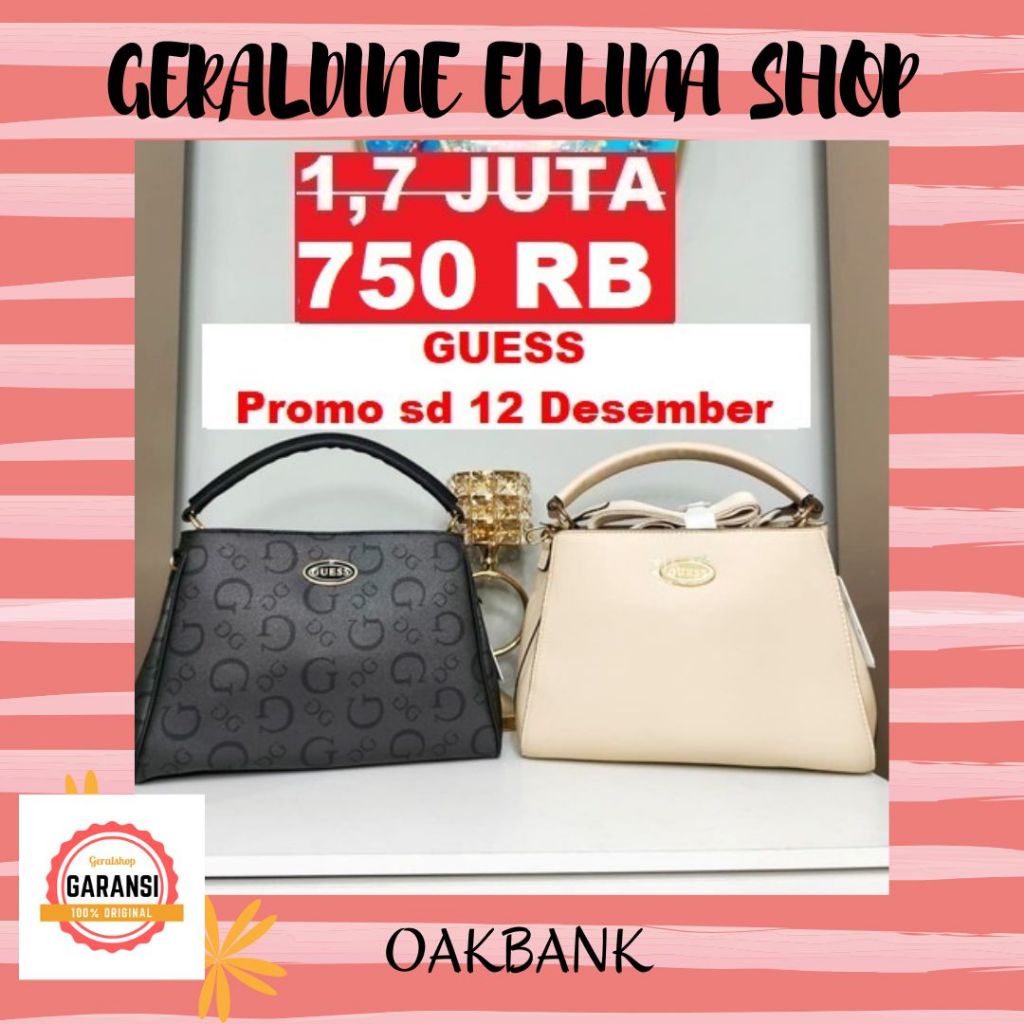 Tas Guess wanita satchel bag ORIGINAL 100% sale OAKBANK