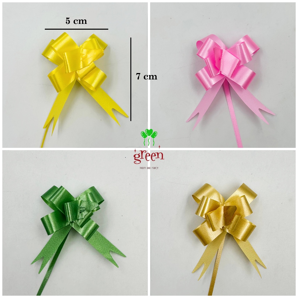 [10 pcs] Pita serut Pita tarik kecil pita kado pita parcel isi 10 pcs