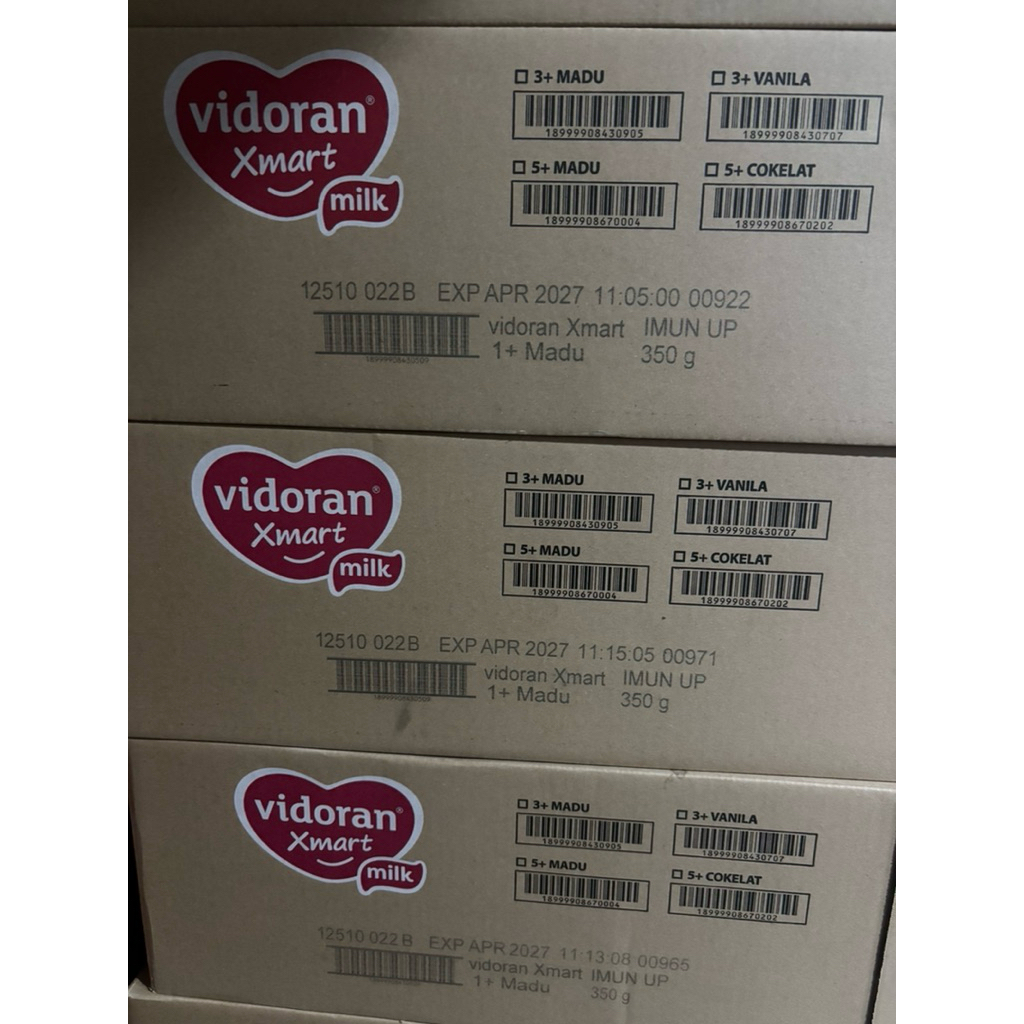 VIDORAN XMART 1+ MADU 350g (1KARTON 24Pcs)