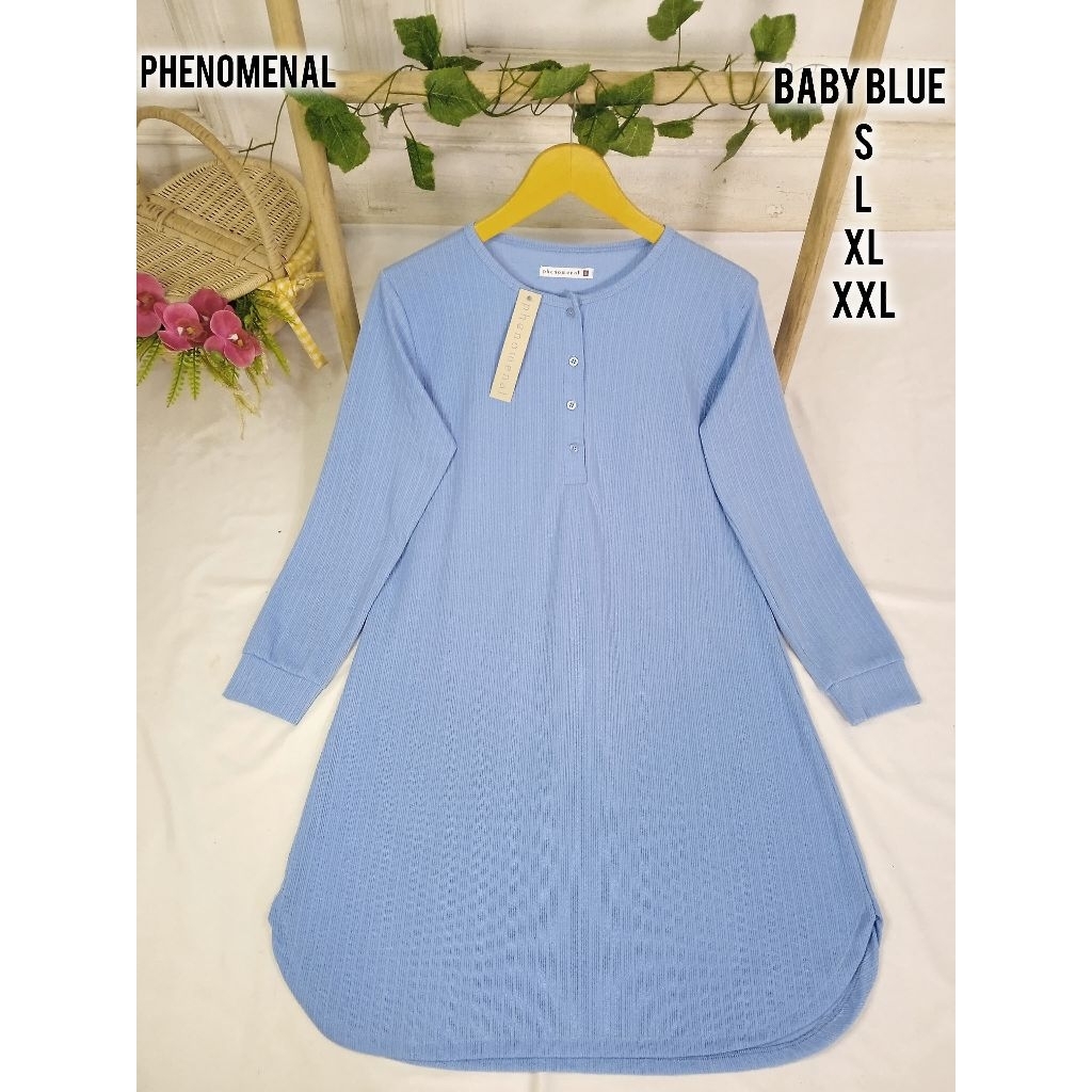 TUNIK KAOS DEWASA BRAND PHENOMENAL / KAOS TUNIK POLOS DEWASA