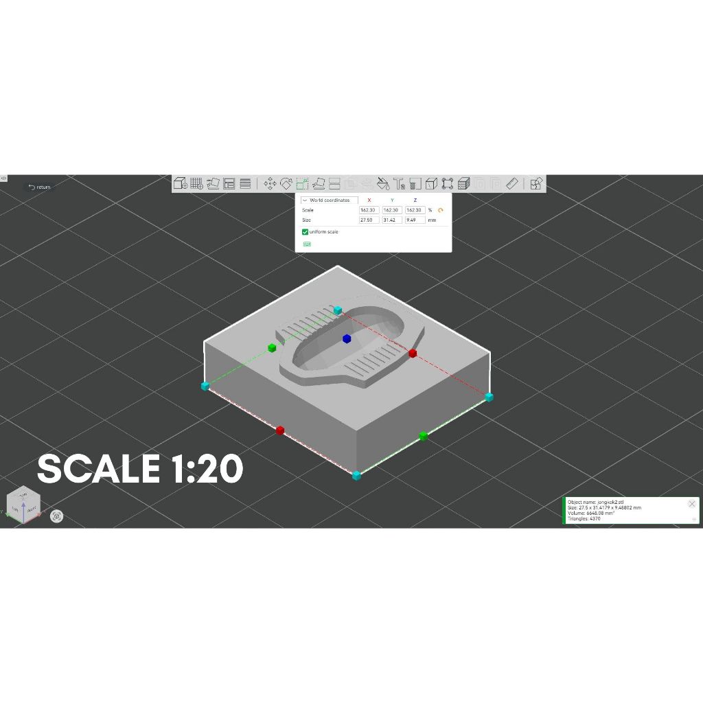 MINIATURE WC JONGKOK 1:20 / DIORAMA WC JONGKOK 1:20 / 3D PRINT MINIATUR WC JONGKOK 1:20 / MAKET WC J