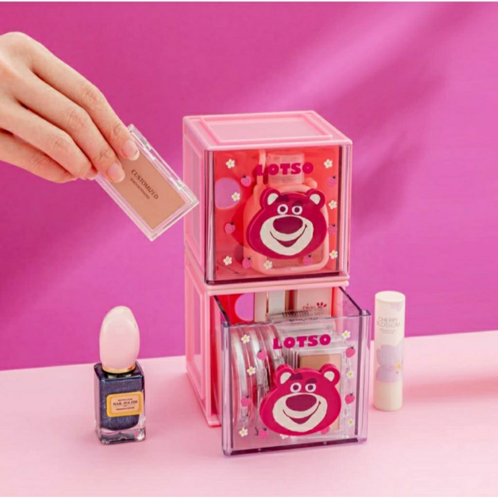 Miniso Toy Story Lotso Kotak Penyimpanan Storage Box Lotso Original Miniso Kotak Kosmetik Kotak Acce