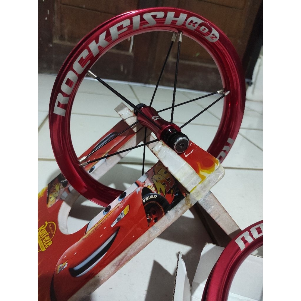 wheelset pushbike rockfish k02 merah