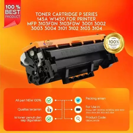 TONER CARTRIDGE P-SERIES 145A/ W1450 FOR Printer MFP 3103FDN 3103FDW 3001/3002/3003/3004 /3101/3102/
