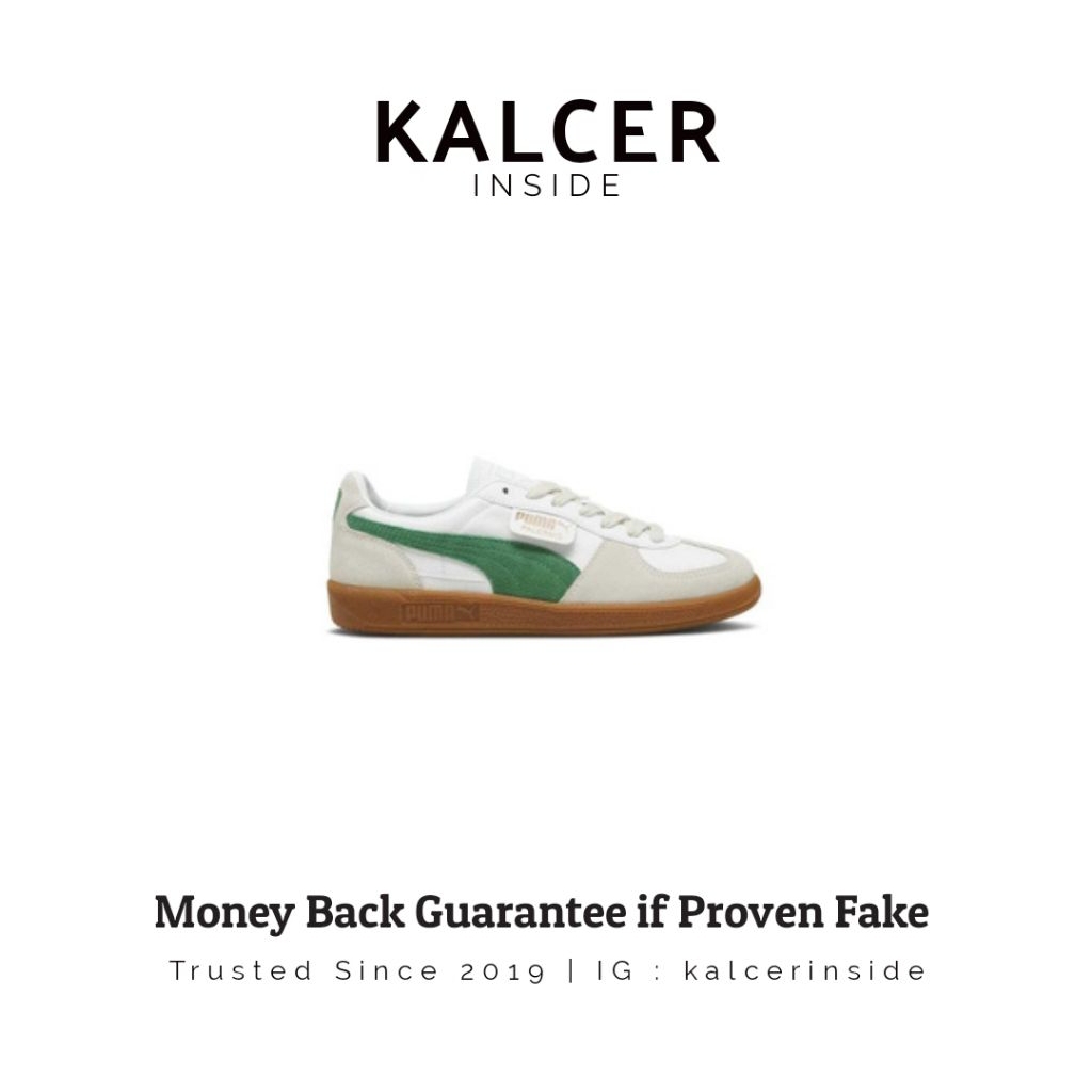 Puma Palermo White Archive Green Gum (100% ORIGINAL)