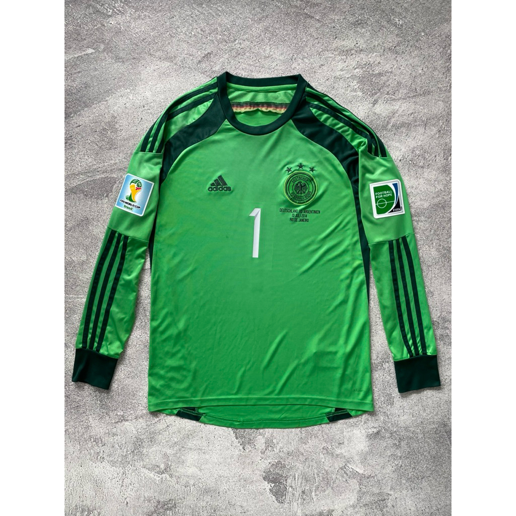 Jersey Kiper Timnas Jerman Final 2014 Manuel Neuer World Cup Retro Rare