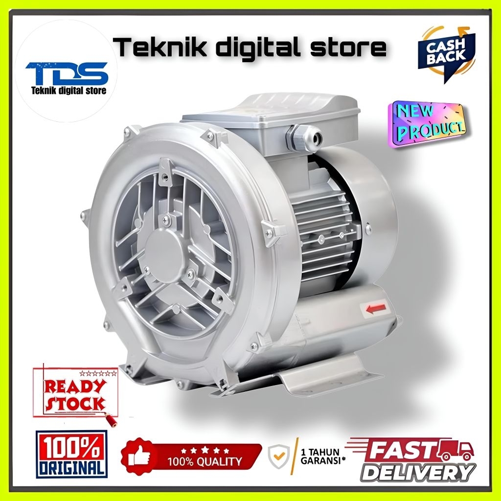Ring blower 250W tambak /Ipal Blower Vortex aerator ROTOR HB-250 220V