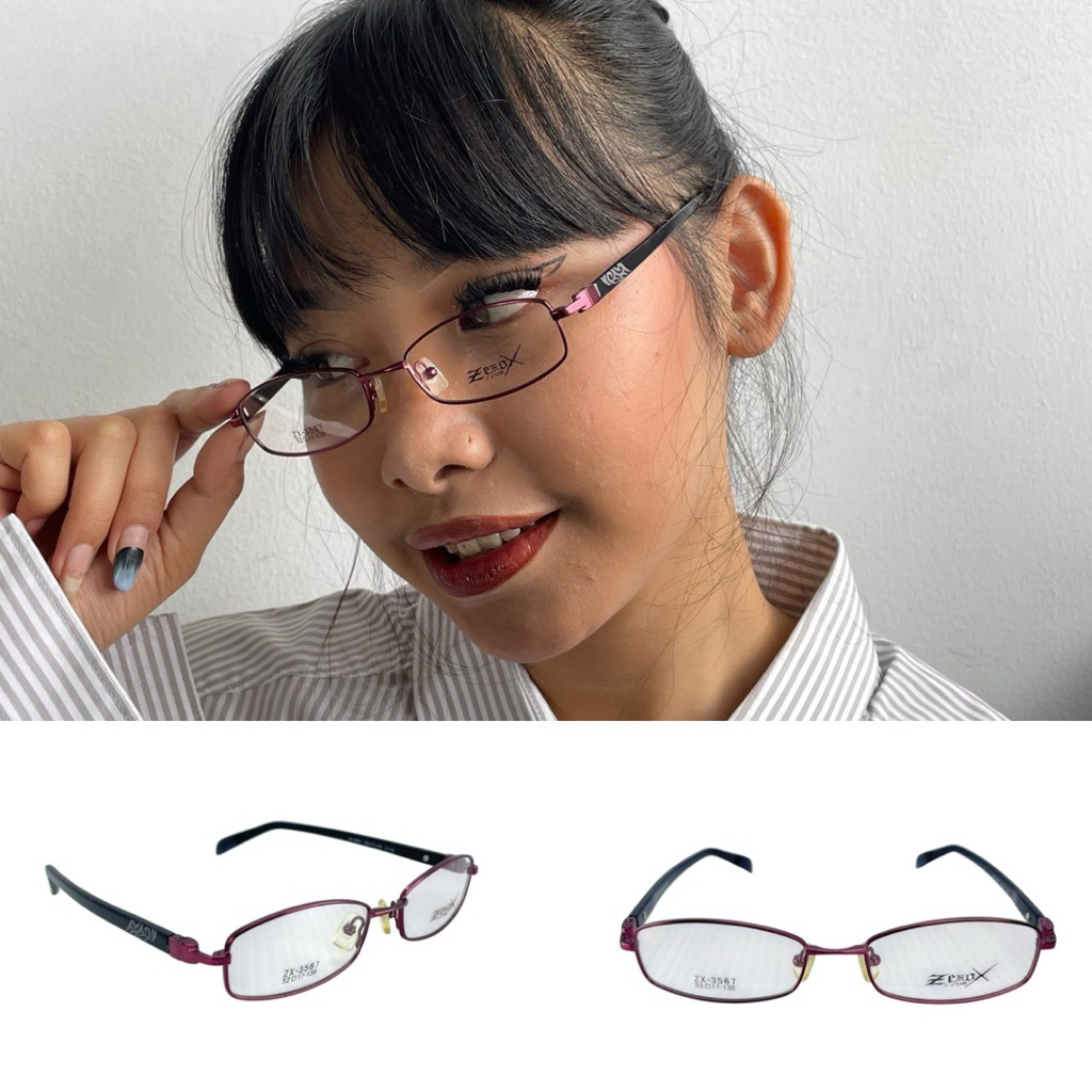 Vintage Y2K Zero X ZX3567 Tribal Glasses - 2000’S (Kacamata Pria / Wanita)