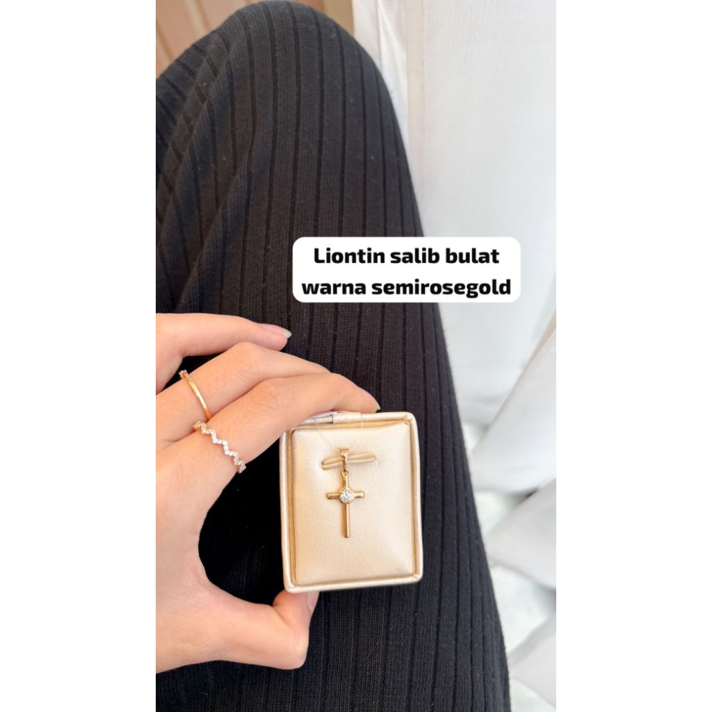 Liontin Kalung Titanium Liontin Salib Titanium