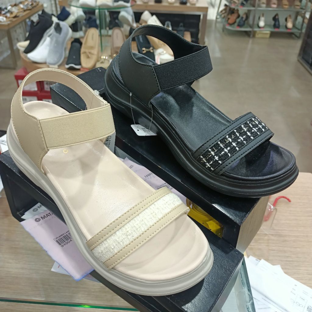 sepatu sandal wanita wedges 3cm ringan FLADEO original