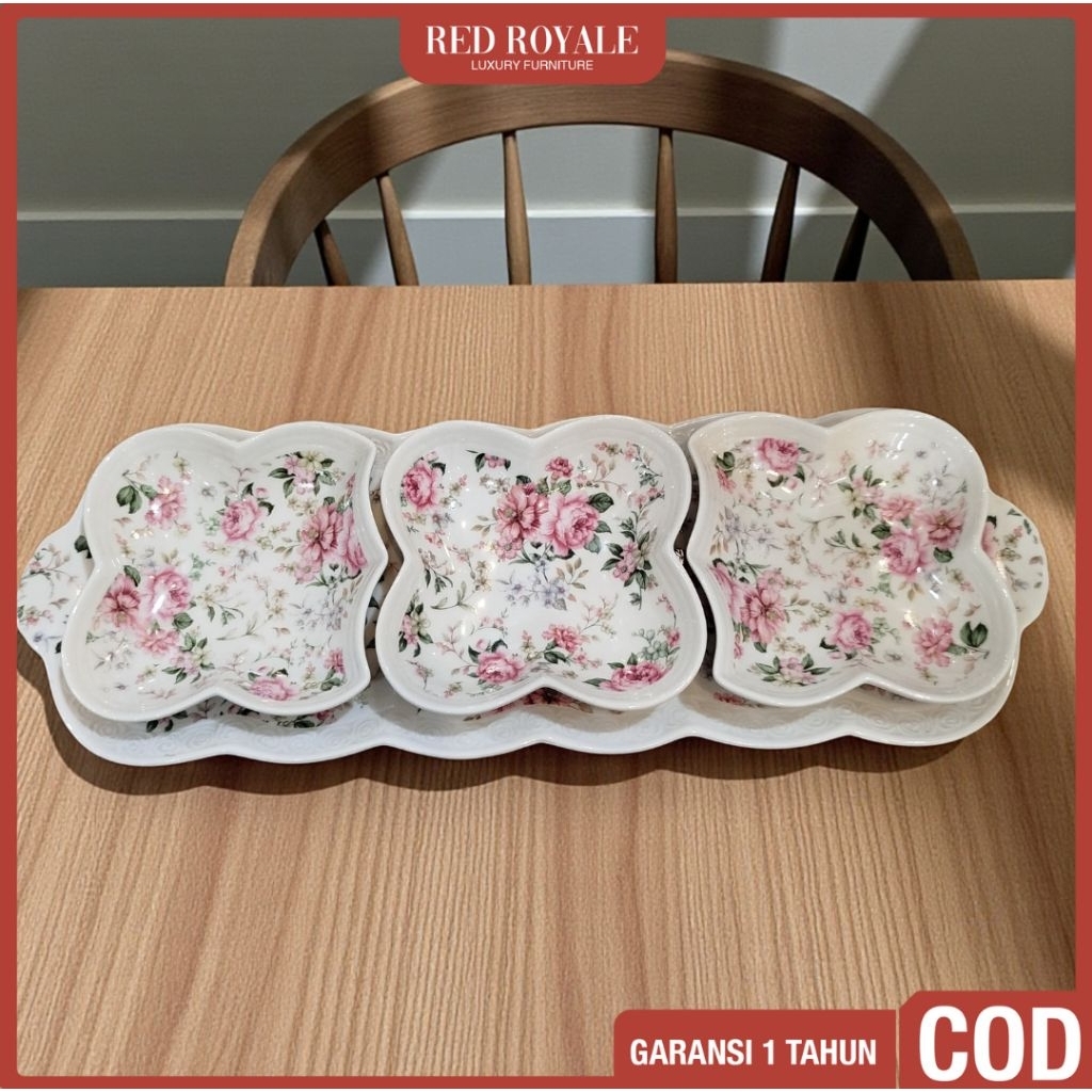 piring kue piring serbaguna mini set keramik shabby chic