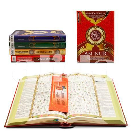 Alquran Tajwid An-Nur A5 Terjemah Latin perkata Al Quran AnNur An Nur Ukuran Sedang