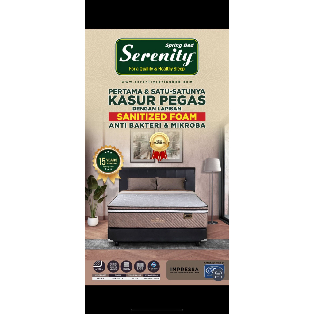 Serenity by Elite Springbed Impressa Pocket Latex