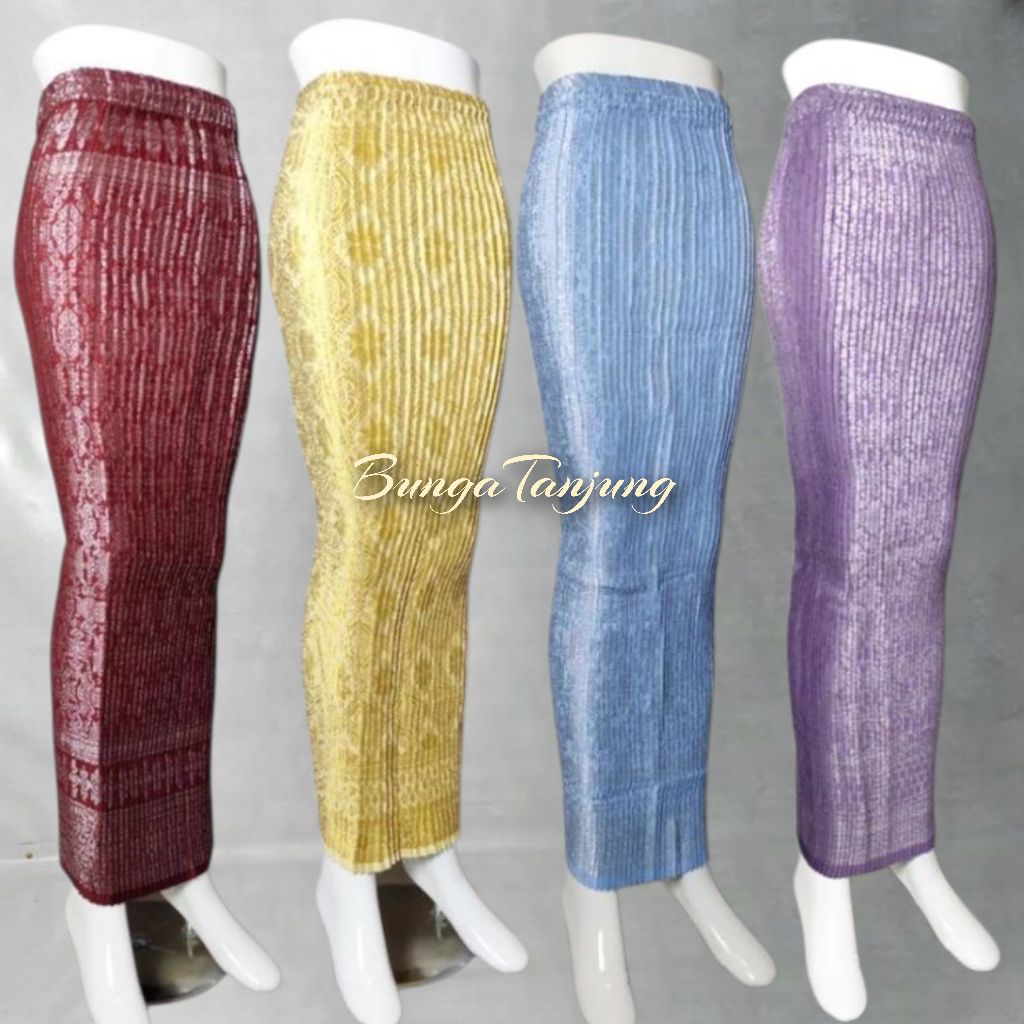 Rok Songket Plisket / Songket Bawahan Kebaya / Rok Songket Plisket / Rok Songket Siapakai