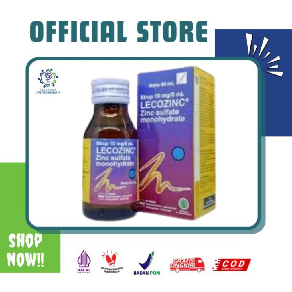 Lecozinc zinc sulfate monohyfrate syrup atasi masalah pencernaan