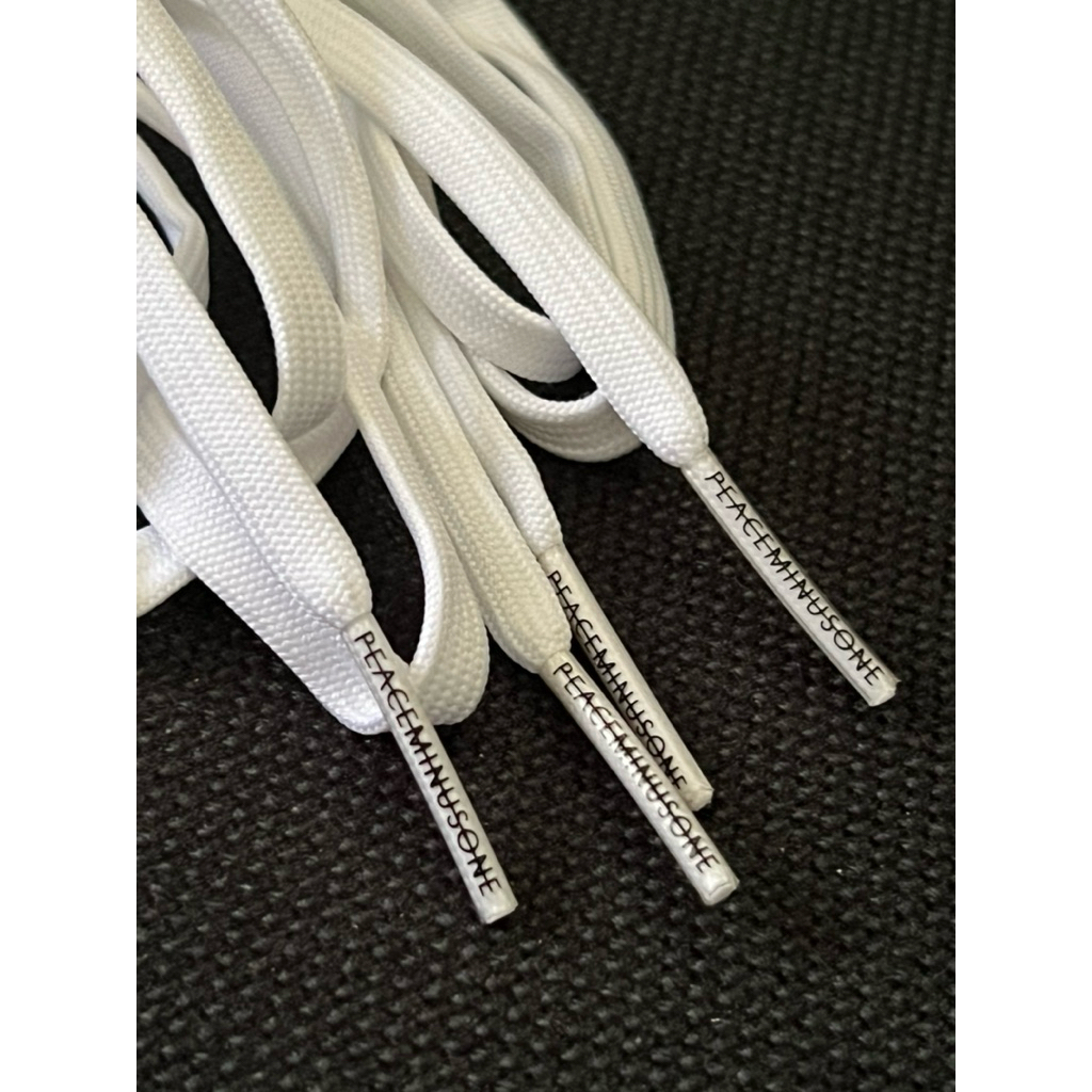 PEACEMINUSONE Original Shoe Laces from Nike KWONDO 1 Triple White Ori G dragon GDragon GD pmo Peace 