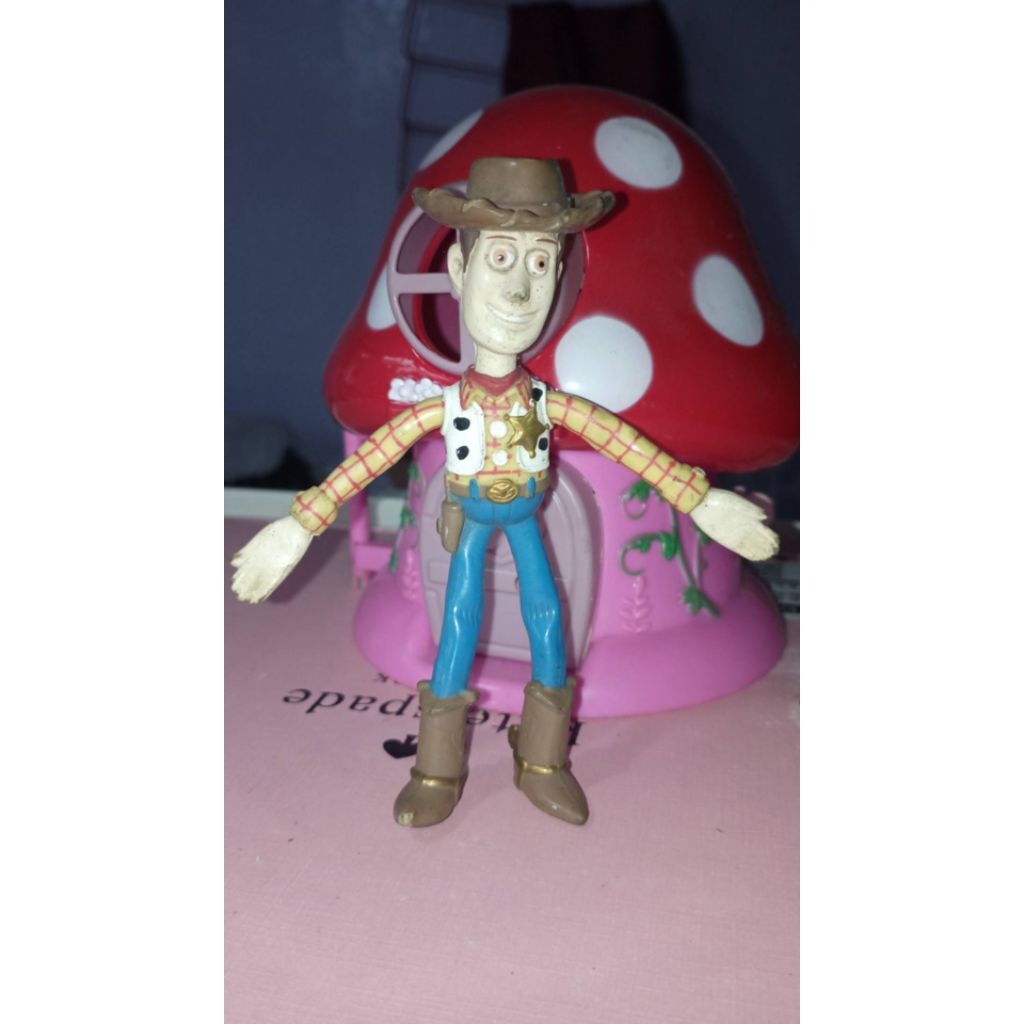 figure bend-em woody toy story bekas