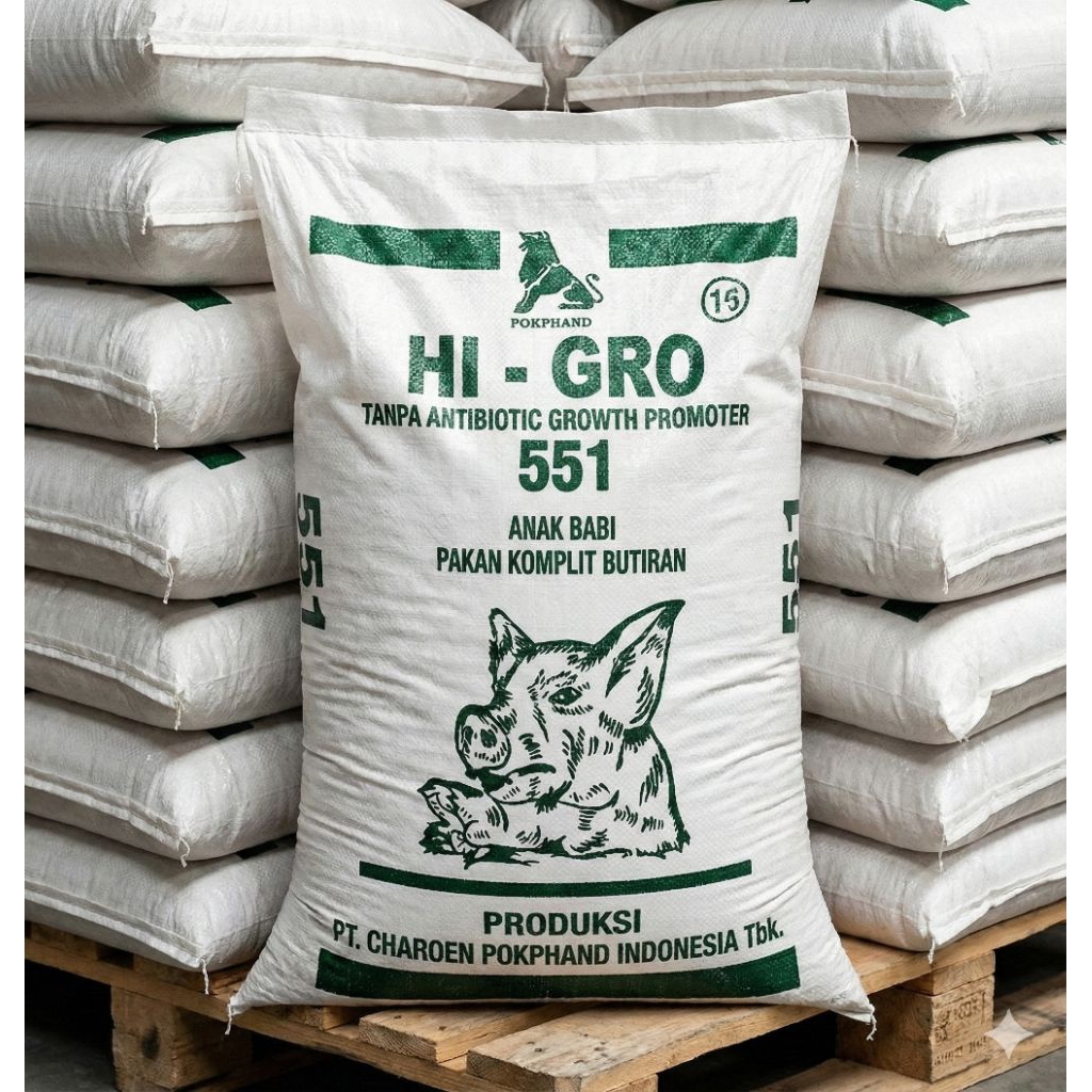 HI-PRO-VITE 551 POKPHAND 100% ORIGINAL REPACK 1KG PAKAN BABI, PAKAN AYAM, PAKAN BEBEK PAKAN TERNAK