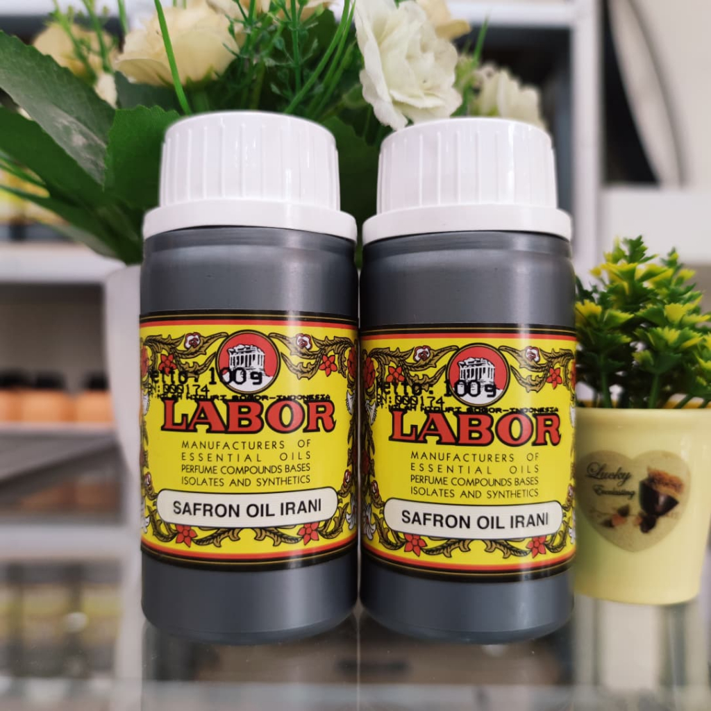 [ Labor ] SAFRON OIL IRANI | Bibit parfum murni original pabrik kemasan 100 Gram - zafaron merah