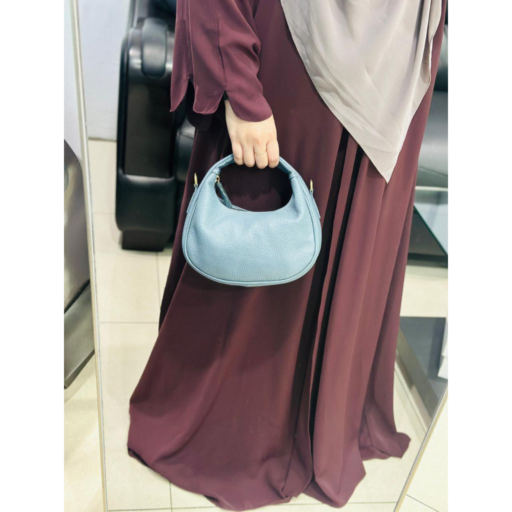 Tas Handlebag Slingnag Wanita Kulit Asli Tas Moonbag Cewek Cantik Keren Lucu Tas Pesta Papirut Lokal