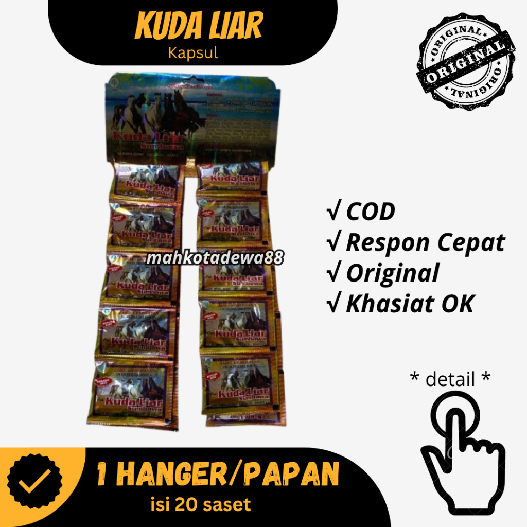 KAPSUL KUDA LIAR ASAM URAT 1 HANGER