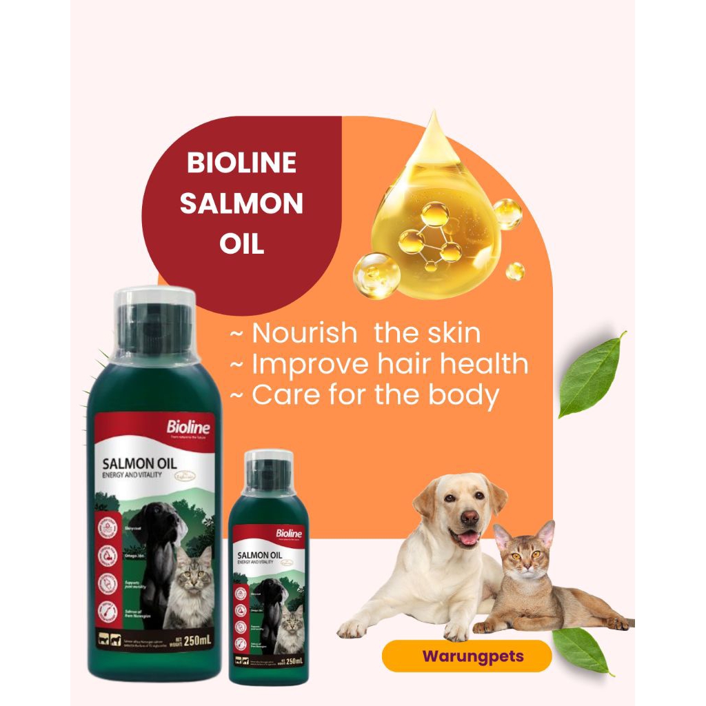 Bioline Salmon Oil Kucing & Anjing - Minyak Ikan Salmon - Salmon Oil