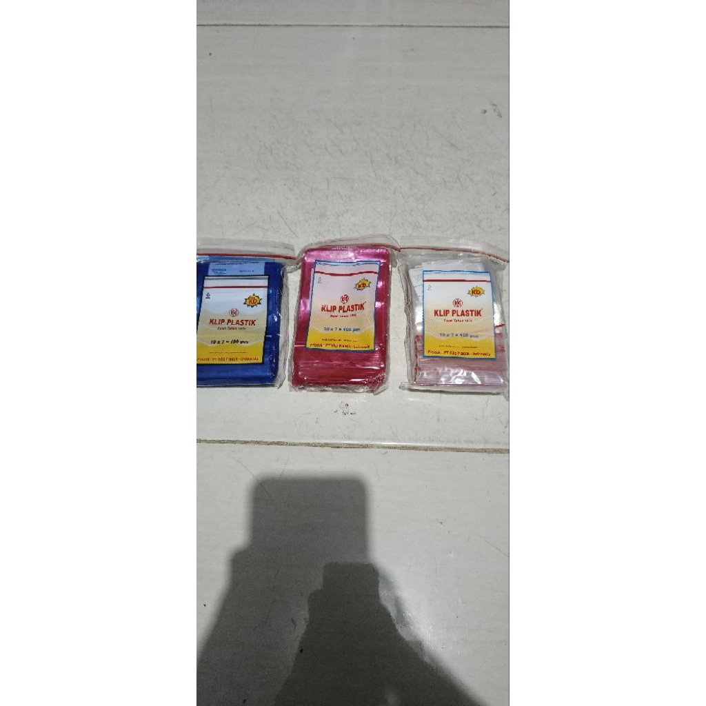 plastik klip obat 10x7