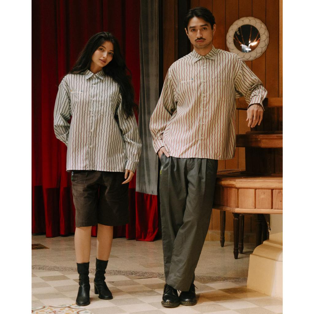 Oxford Society x Basboi Lynrace Stripes Shirt - Kemeja Pria