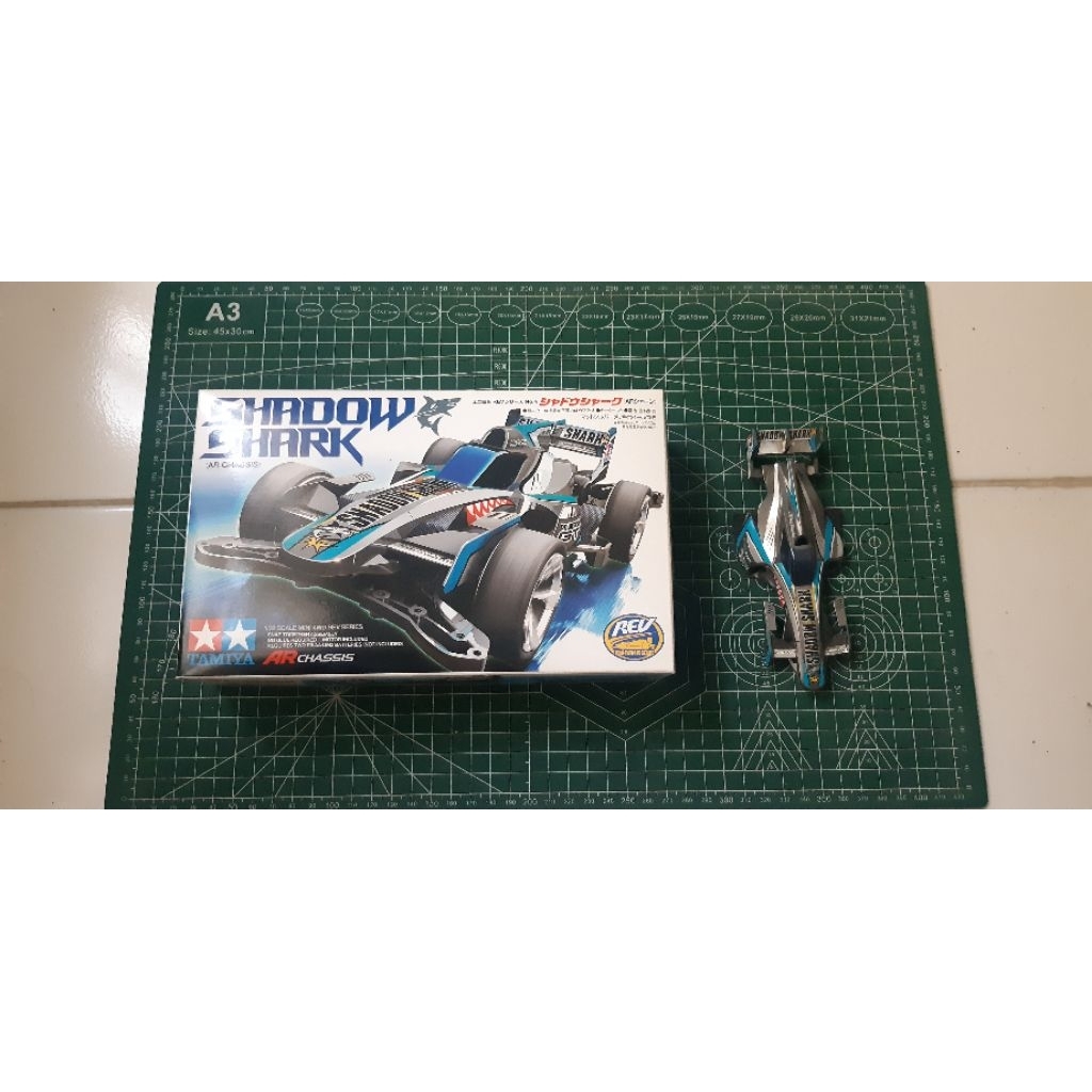 Tamiya Body Shadow Shark Stiker / Decal Sudah Menempel Body Manual Book Dus Box Ori Tamiya