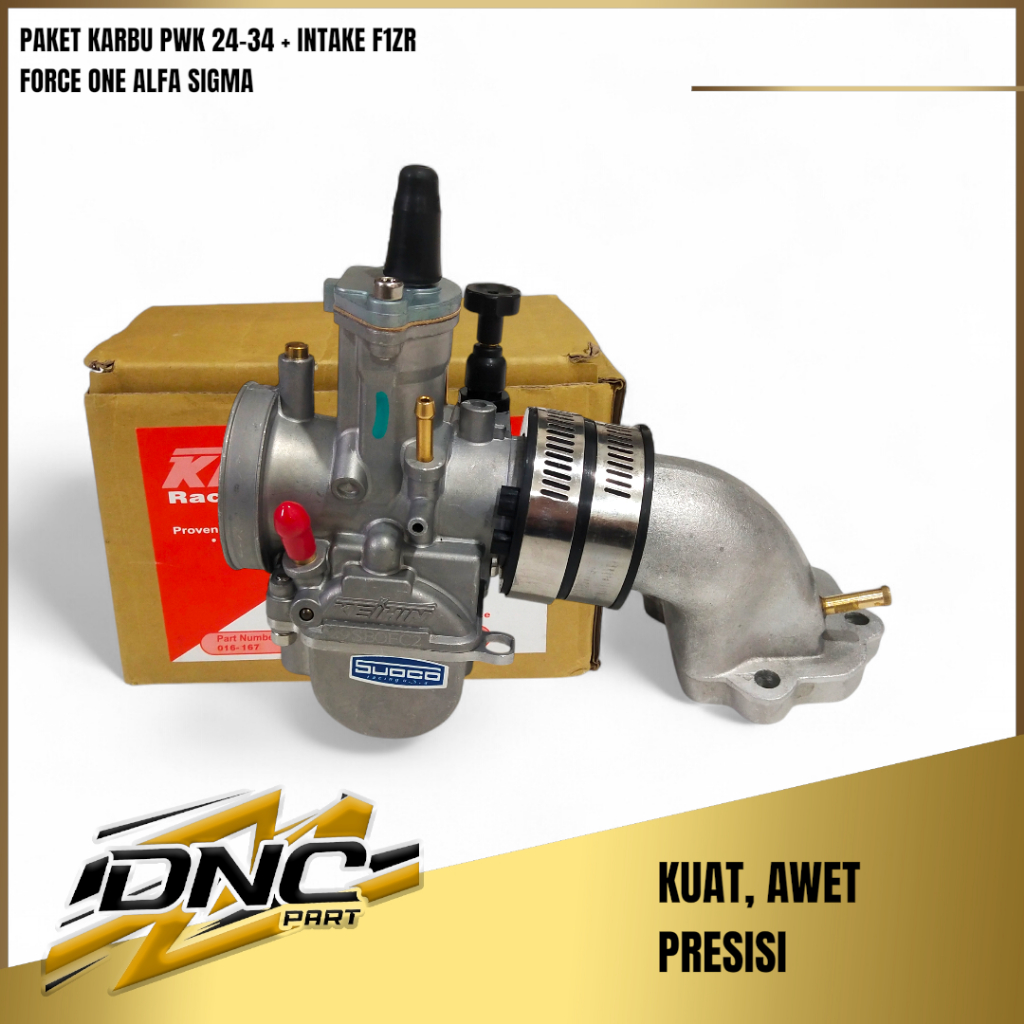 PAKET KARBU PWK SUDCO 24 26 28 30 32 34 + INTAKE RACING ALFA  F1ZR FORCE ONE SIGMA–PNP SIAP PASANG