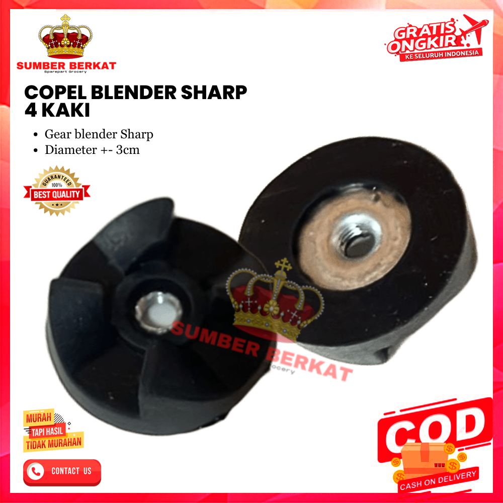 GEAR BLENDER SHARP / COPEL BLENDER SHARP 4 KAKI KARET