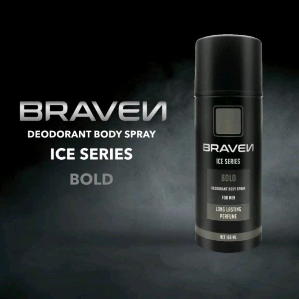 Braven Ice Deodorant Body Spray Ice Series Bold 150ml