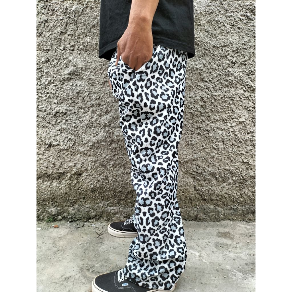 long pants leopard/ celana panjang leopard/ kulot macan /UNISEX