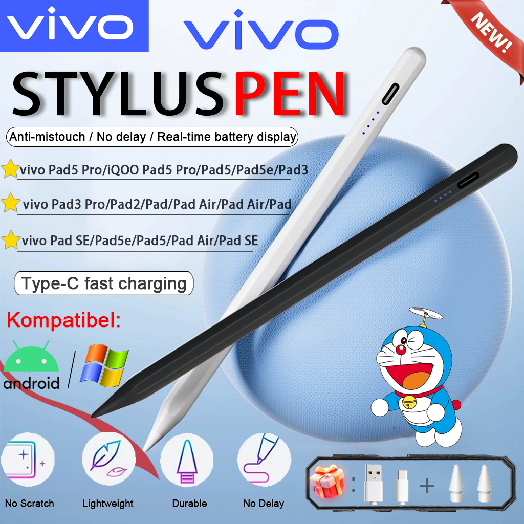 vivo Stylus Pen, for vivo Pad Air/Pad SE//Pad5e/Pad Air/Pad3 Pro Stylus pen Untuk tablet vivo[NEW][1