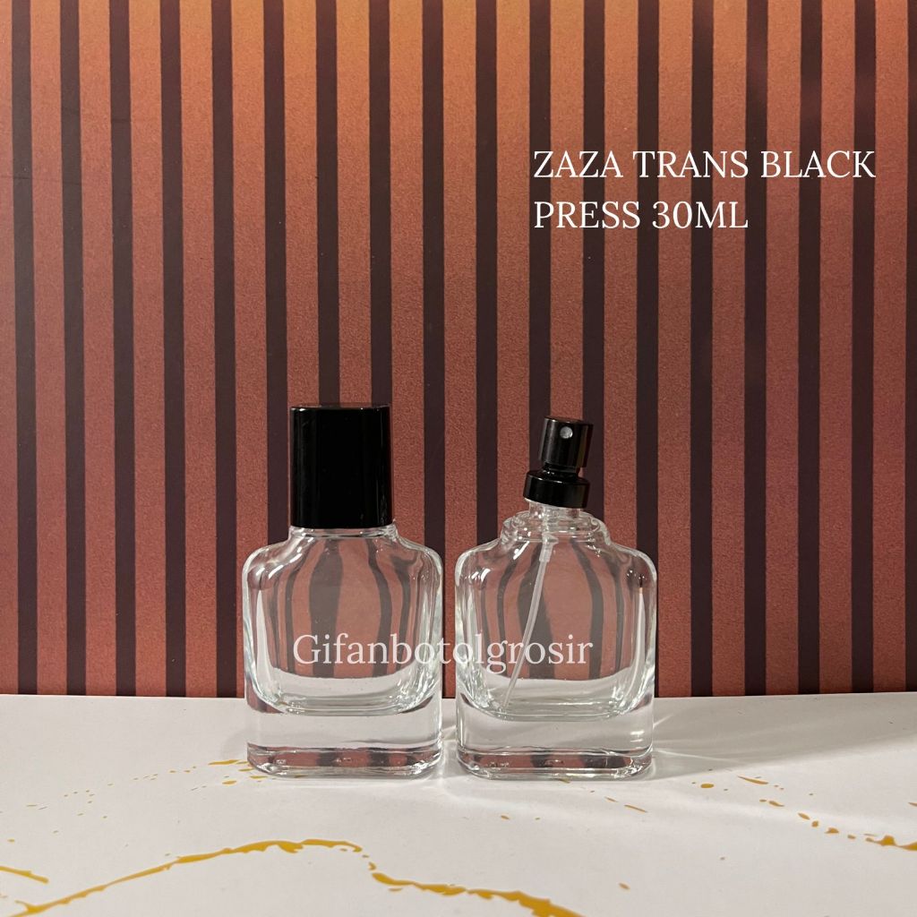 BOTOL ZAZA BLACK 30ML PRESS