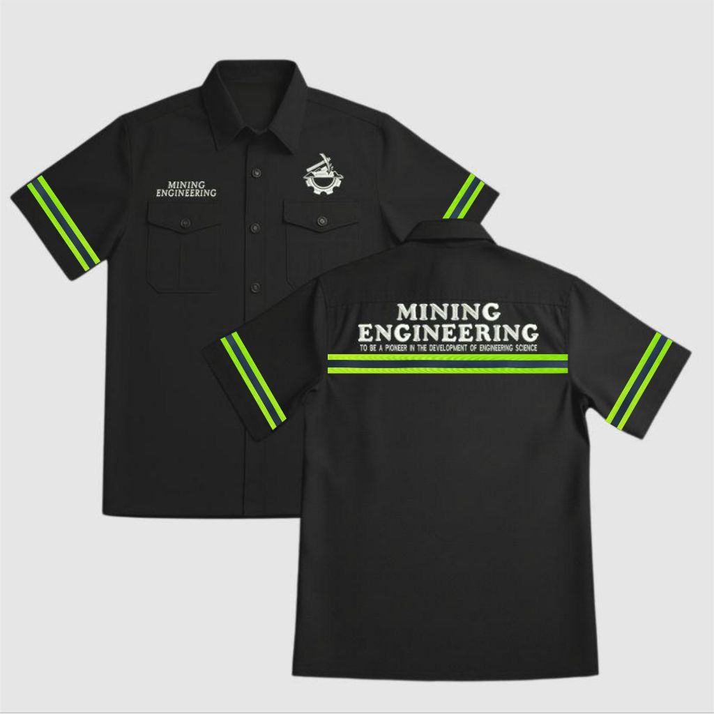 KEMEJA WORKSHIRT MINING ENGINEERING PITA SKOTLIGHT BORDIR KOMPUTER