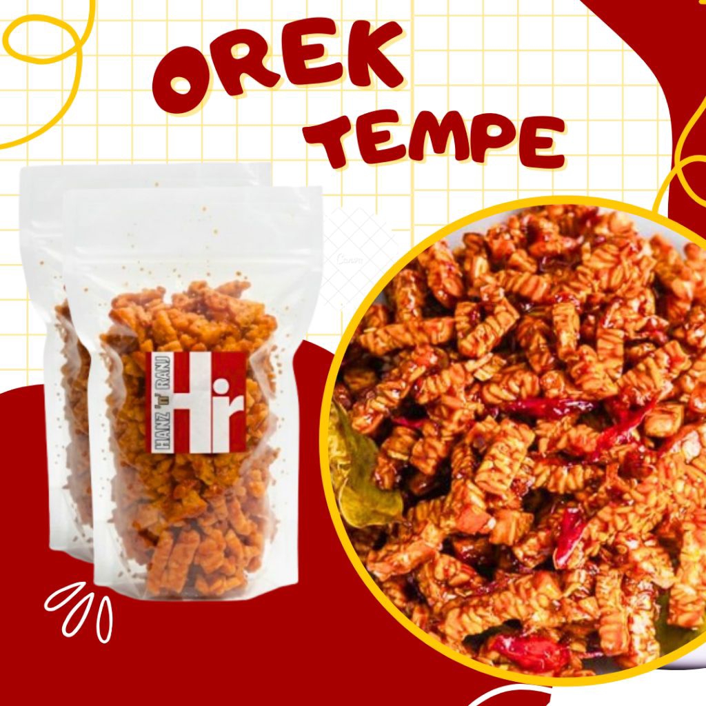 kering tempe orek 250gr | 500gr | 1KG extra kacang | balado pedas manis