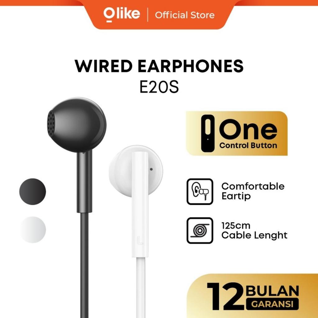 OLIKE E20S Headset Earphone Hifi HD Stereo Sound Wired Super Super Bass