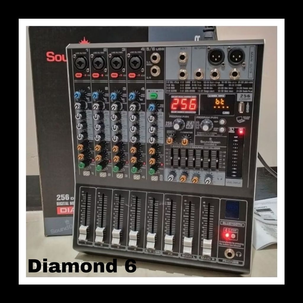 Mixer Soundqueen 6 Channel Diamond 6. Soundqueen Diamond6