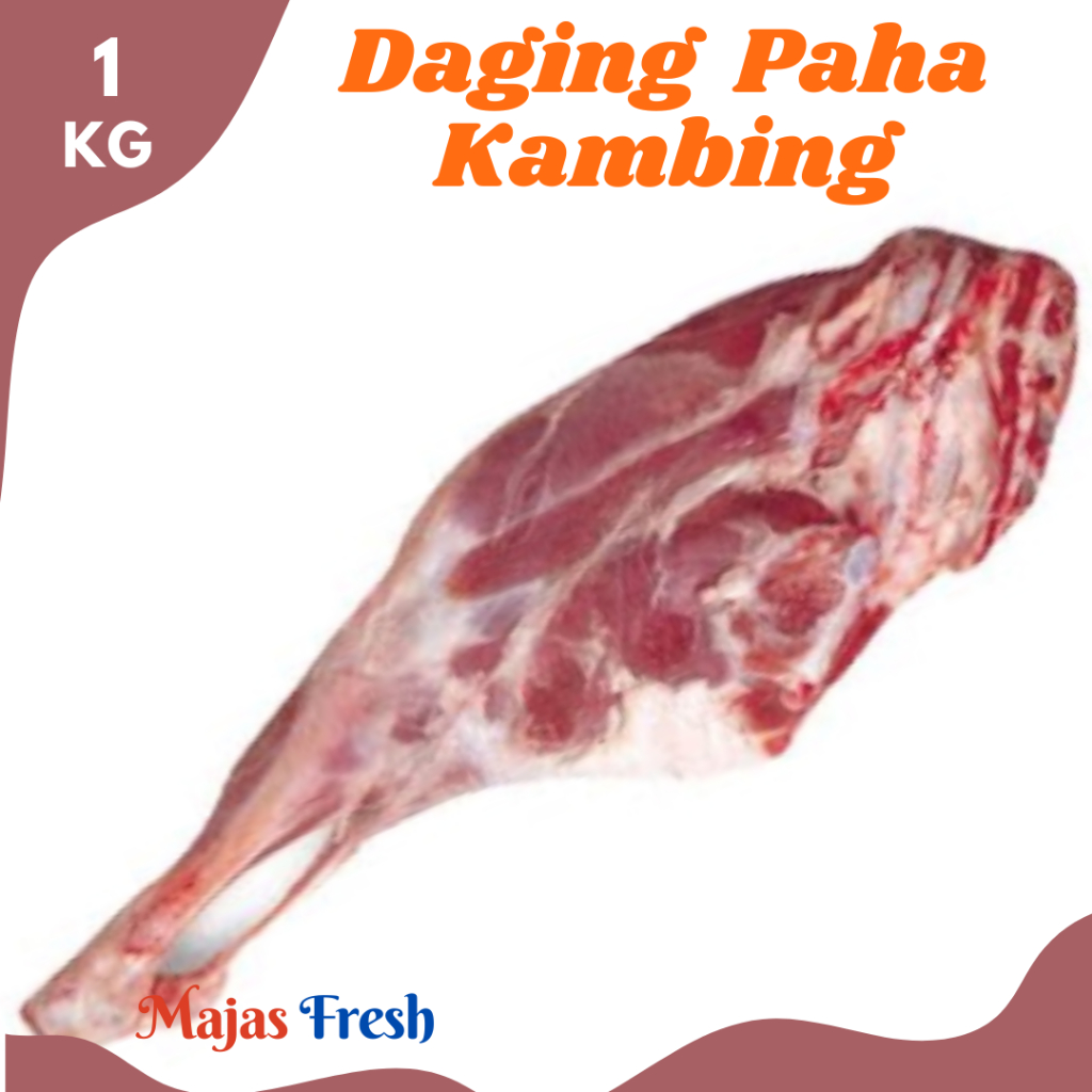 PAHA KAMBING CAMPUR TULANG Segar - Daging Paha Kambing Campur Tulang Fresh | 1.000gr [ Harga Per KG 