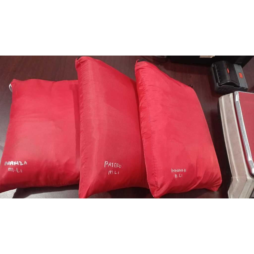 Body Cover Mobil Warna Merah List Hitam All New Avanza / Innova / Pajero