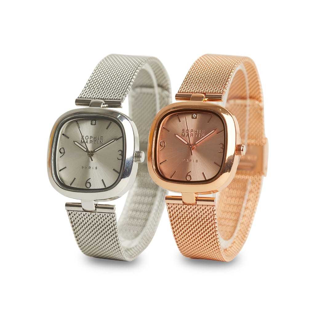 JAM BARU  SOPHIE MARTIN JAM TANGAN WANITA  FERINA GOLD - SILVER