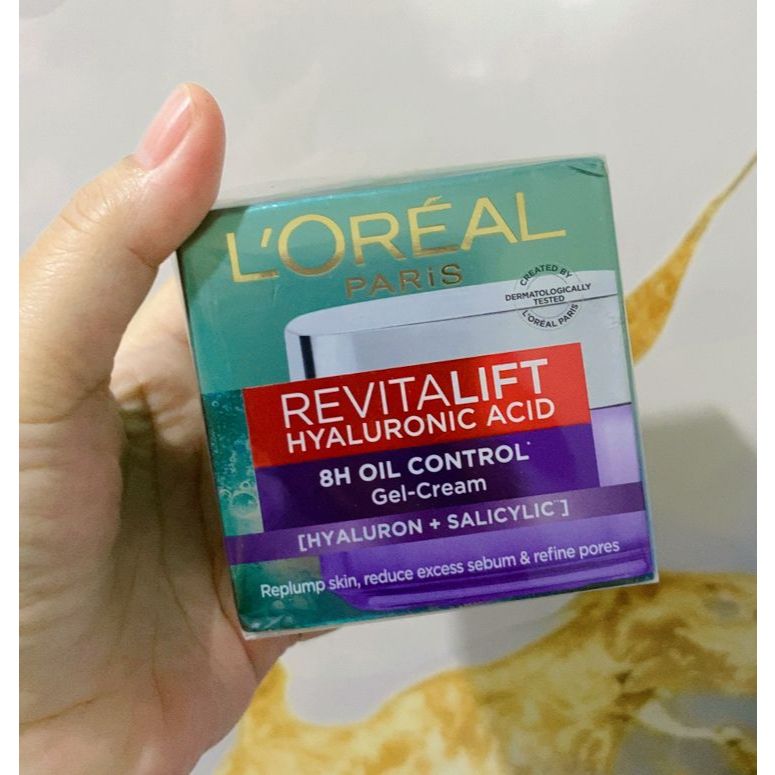 NEW LAUNCHING Pelembab Loreal Revitalift Hyaluronic Acid 8h Oil Control Gel-Cream 50ml ORIGINAL Kuli