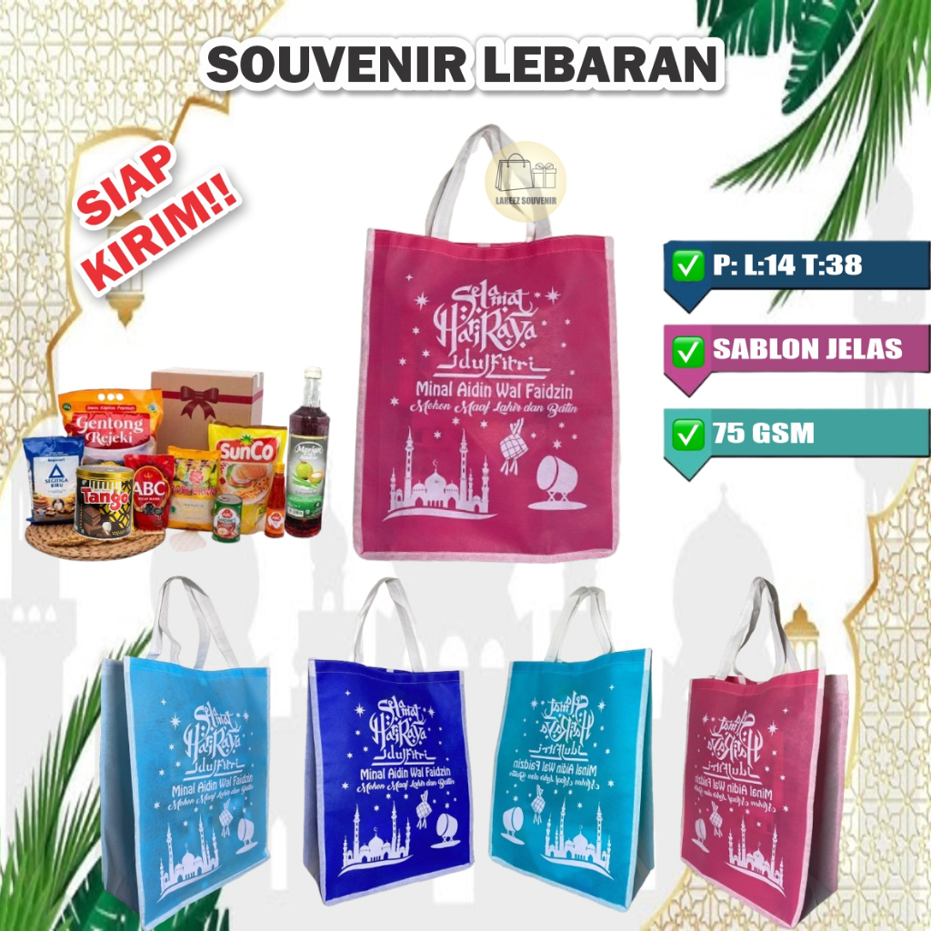 Tas Parcel Lebaran Idul Fitri SABLON/Tas Lebaran /TAS BINGKISAN IDUL FITRI/IDUL FITRI/LEBARAN/TAS BI