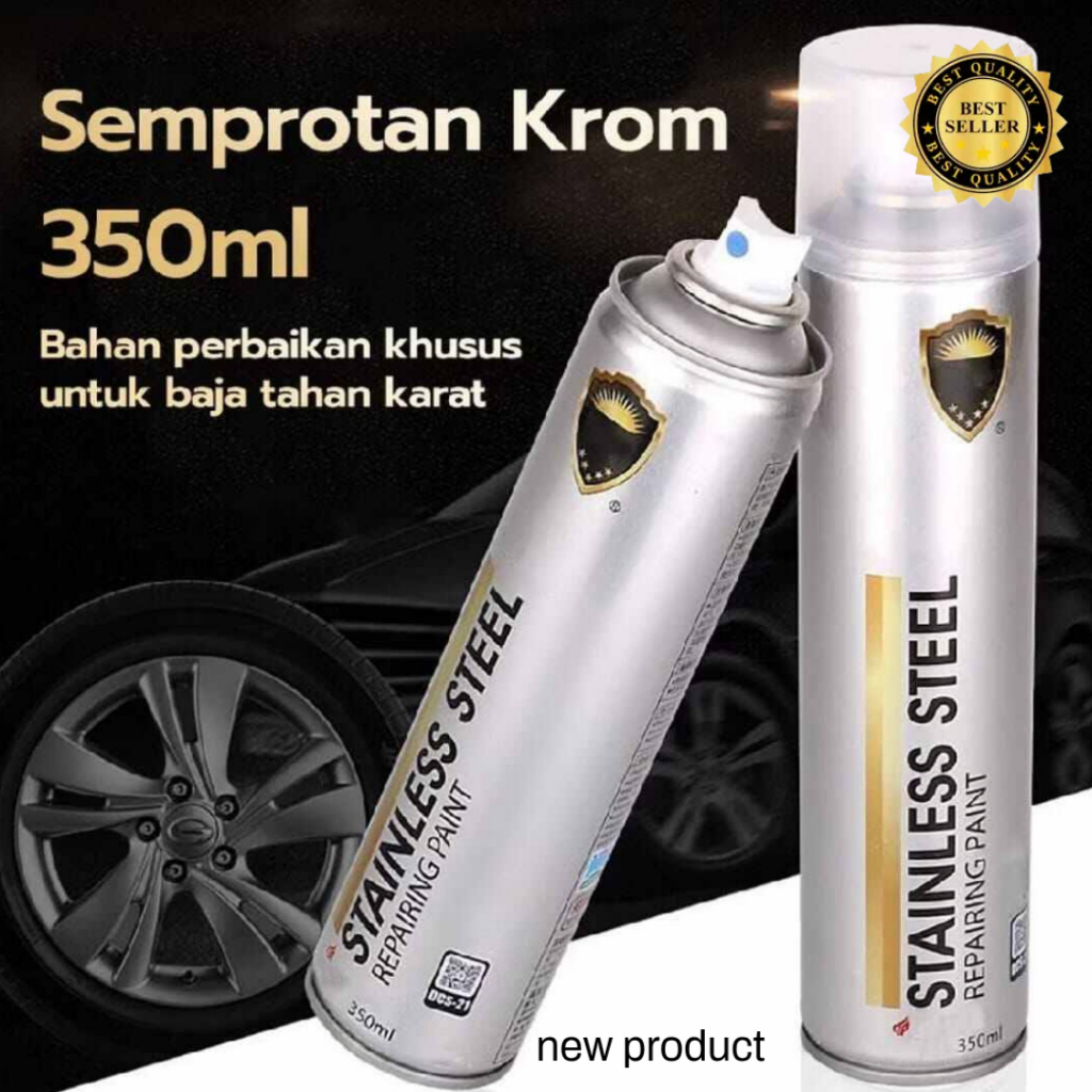 Pilox Chrome Spray Paint Anti Karat 350ml Serbaguna/CAT SEMPROT SEPEDA MOTOR MOBIL BESI PLASTIK ANTI