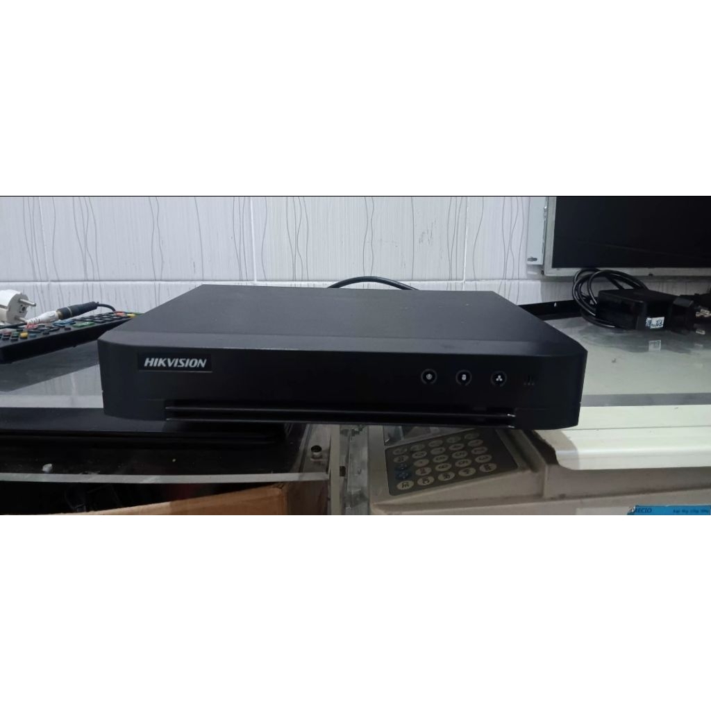 dvr hik ds-7208huhi k/1e + adaptor ooringinal