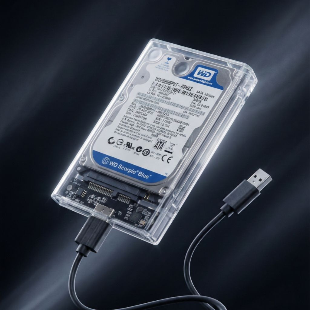 Hardisk External WD 500GB 2.5" — Bekas Mulus, Health 100%, Siap Pakai