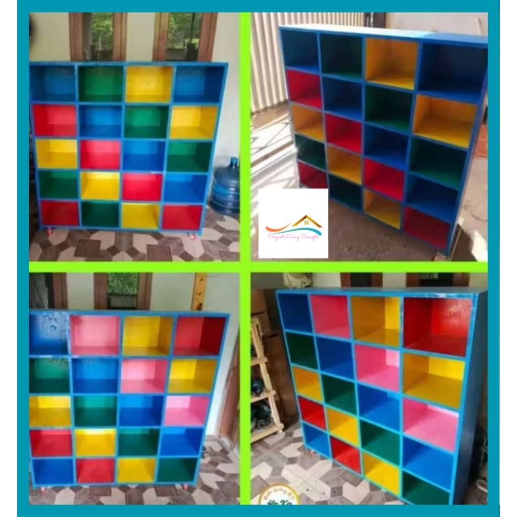 Loker Anak TK PAUD Dengan Roda/Loker Buku Anak/Kids Storage Rak Serbaguna