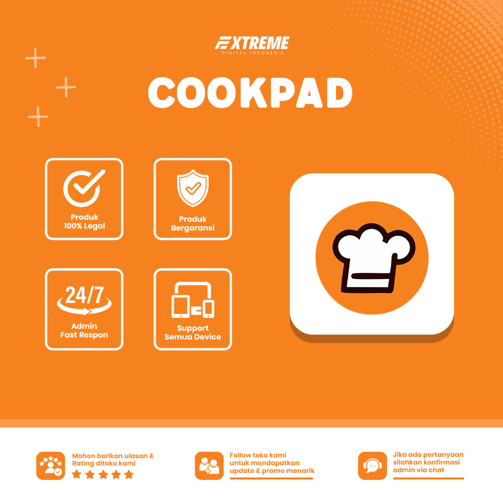 Cookpad Premium Resep Masakan 1 Bulan Bergaransi Murah